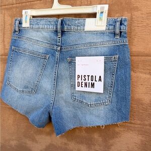 pistola Women’s Light Blue Cutoff Denim Shorts